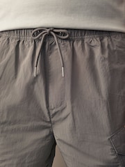 Charcoal Grey Tech Cargo EDIT Shorts - Image 5 of 10
