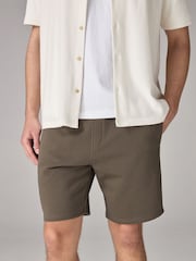 Brown Soft Fabric Jersey Shorts - Image 1 of 8