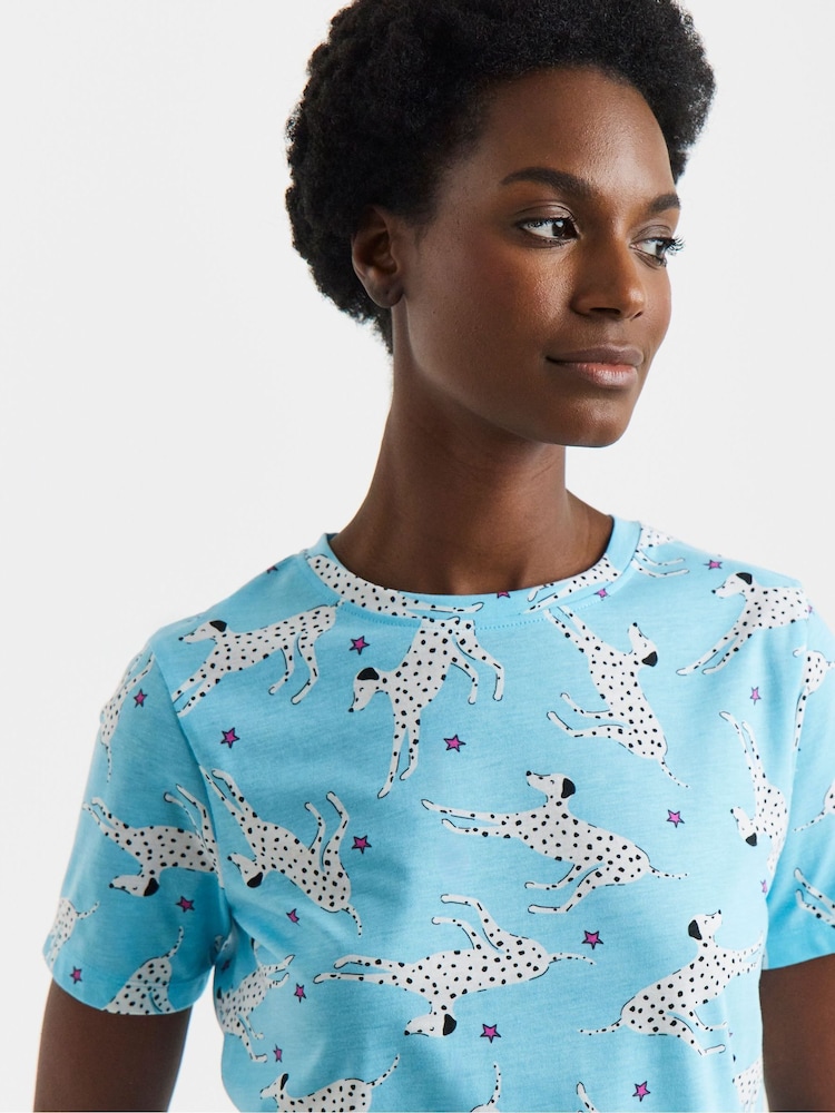 Simply Be Blue Pretty Secrets Value Dog Print Pyjamas Set - Image 4 of 4 Simply Be Blue Pretty Secrets Value Dog Print Pyjamas Set - Image 4 of 4