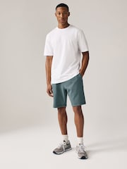 Blue Garment Dye 100% Cotton Jersey Shorts - Image 2 of 8
