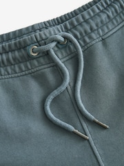 Blue Garment Dye 100% Cotton Jersey Shorts - Image 6 of 8