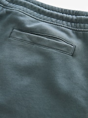 Blue Garment Dye 100% Cotton Jersey Shorts - Image 7 of 8