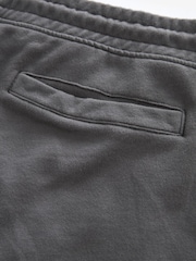 Slate Grey Garment Dye 100% Cotton Jersey Shorts - Image 7 of 8
