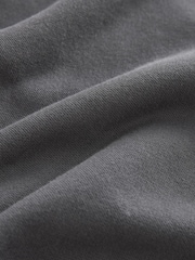Slate Grey Garment Dye 100% Cotton Jersey Shorts - Image 8 of 8