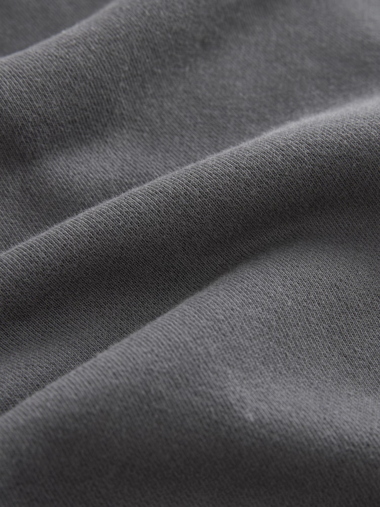 Slate Grey Garment Dye 100% Cotton Jersey Shorts - Image 8 of 8