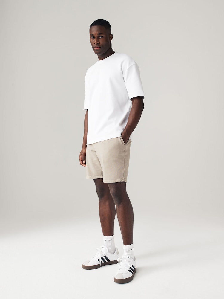 Stone Garment Dye 100% Cotton Jersey Shorts - Image 2 of 9