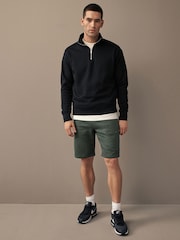 Dark Green Utility Jersey Shorts - Image 2 of 8