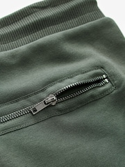 Dark Green Utility Jersey Shorts - Image 8 of 8