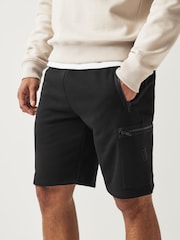 Black Utility Jersey Shorts - Image 1 of 9