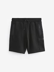 Black Utility Jersey Shorts - Image 5 of 9