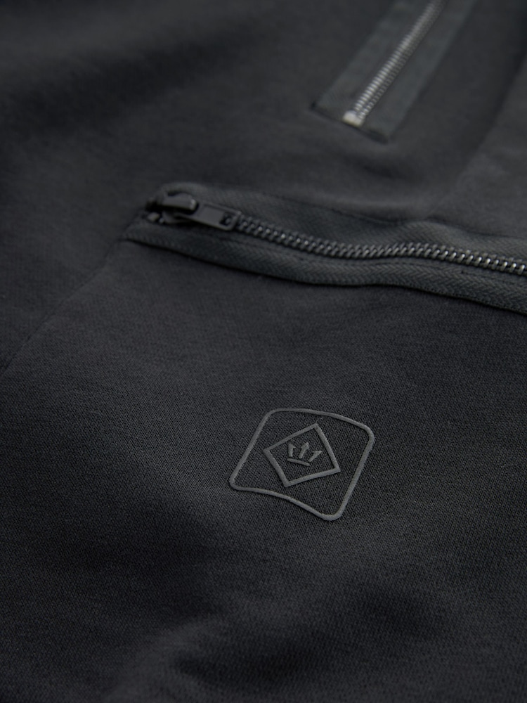 Black Utility Jersey Shorts - Image 7 of 9