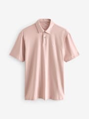 Ecru White/Pink/Blue Regular Fit Short Sleeve Jersey Polo Shirts 3 Pack - Image 8 of 11