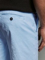 Navy/Light Blue Oxford Slim Fit Stretch Chino Shorts 2 Pack - Image 6 of 11