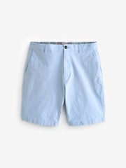 Navy/Light Blue Oxford Slim Fit Stretch Chino Shorts 2 Pack - Image 8 of 11
