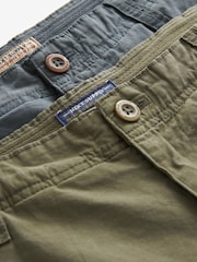 Grün & Blau - Cargo-Shorts aus 100 % Baumwolle im 2er-Pack - Bild 8 von 11
