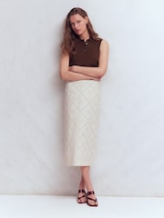 Boden Brown Chloe Henley Knitted Tank - Image 5 of 7