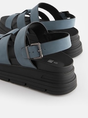 Blue Regular/Wide Fit Gladiator Chunky Platform Sandals - Image 4 of 6