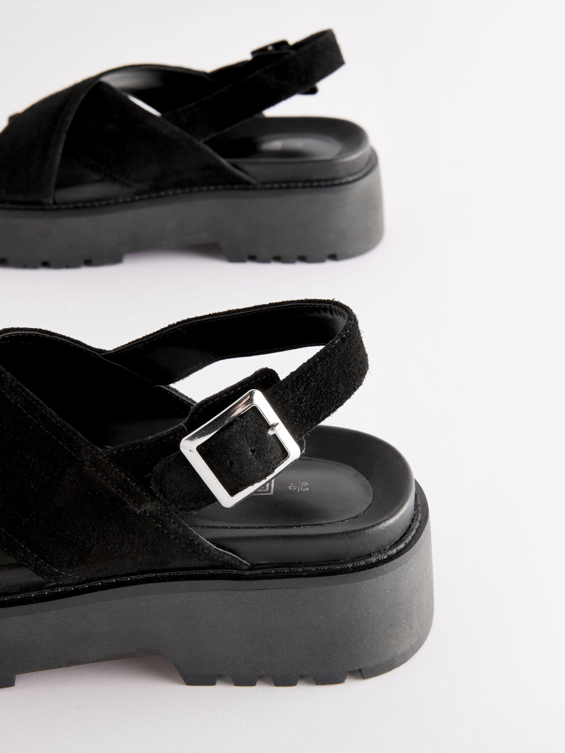 Next ladies sandals black online