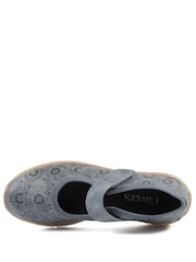 Pavers Blue Cushioned Touch Fasten Mary Janes Shoes - Image 2 of 5