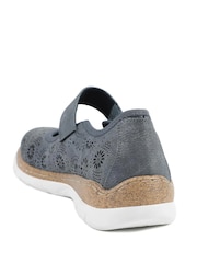 Pavers Blue Cushioned Touch Fasten Mary Janes Shoes - Image 5 of 5