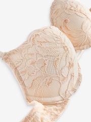 Cream Super Push Up Floral Lace Bra - Image 7 of 7