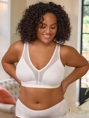 White Total Support Non Wire Ultimate Comfort Bra B-H - Image 1 of 8