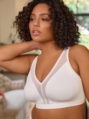 White Total Support Non Wire Ultimate Comfort Bra B-H - Image 3 of 8