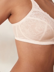 Navy Blue/Lilac Purple/Cream Total Support Full Cup Lace Ultimate Comfort Bras B-H 3 Pack - Image 4 of 10