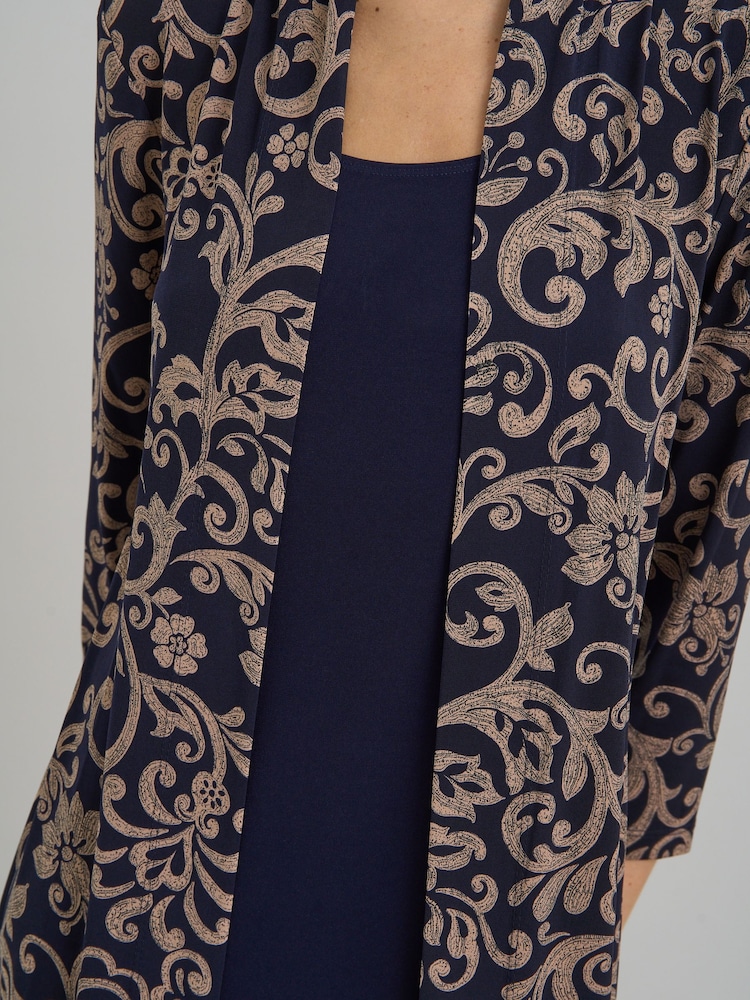 Gina Bacconi Blue Patsey Mock Dress And Jacket - Image 2 of 6