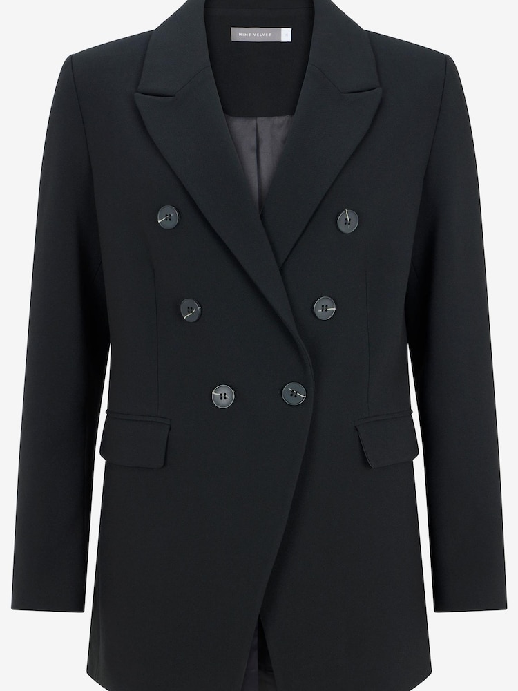 Mint Velvet Black Longline Blazer - Image 2 of 2