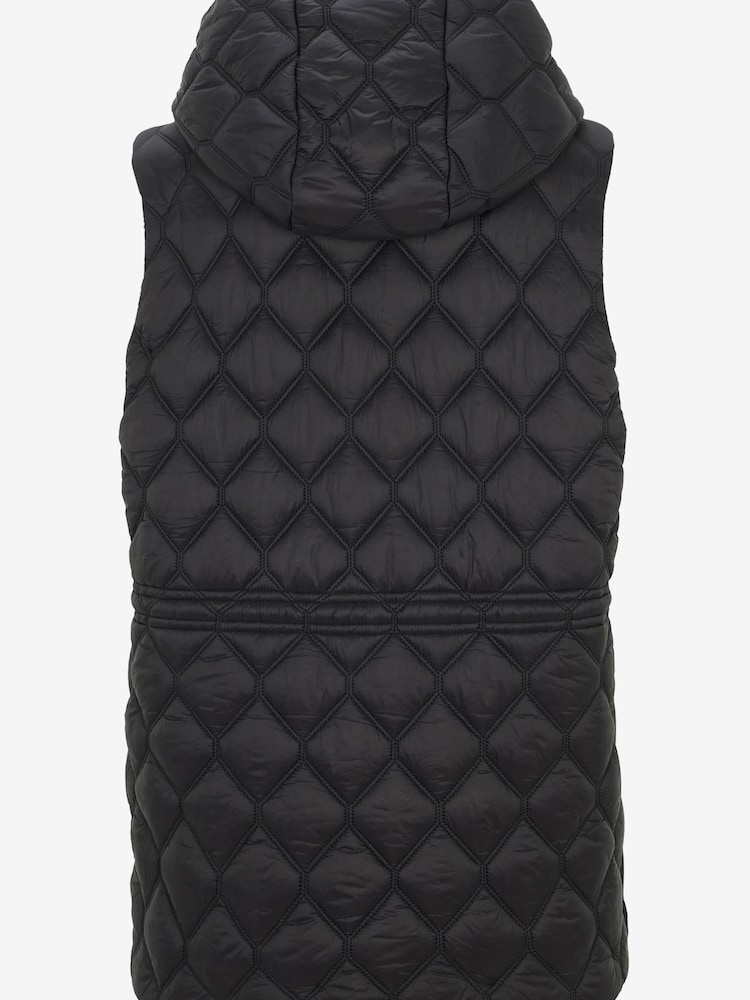 Mint Velvet Black Utility Padded Gilet - Image 4 of 4
