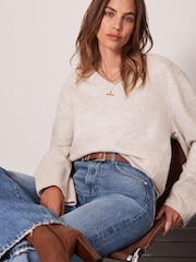 Mint Velvet Cream Cocoon Jumper - Image 1 of 4