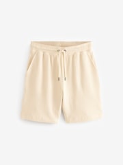 Ecru White Jersey Waffle Shorts - Image 6 of 8