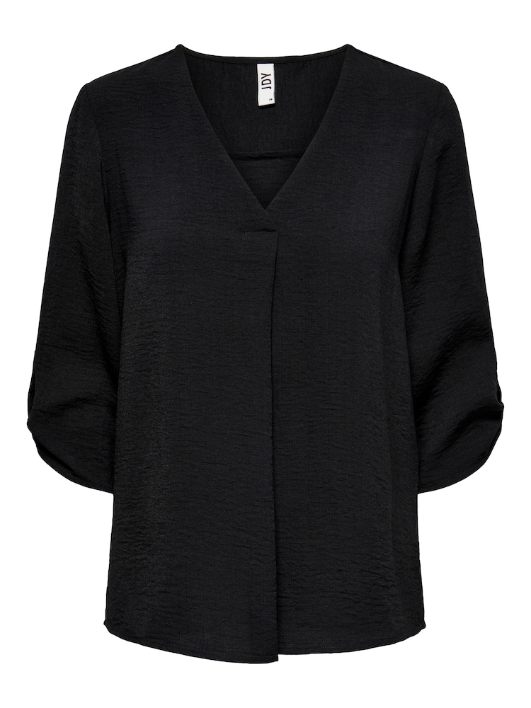 JDY Black Woven V-Neck Top - Image 5 of 5