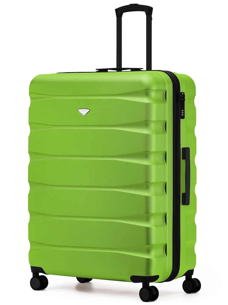Flight Knight Neon Green Extra Large Check in 29" Lightweight 8 Wheel ABS Hard Case Hold Suitcase Checked Baggage 131L Capacity - Image 1 of 1