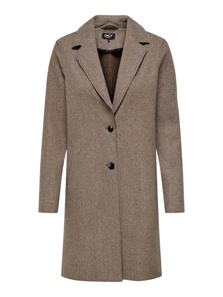 ONLY Taupe Tailored Relaxed Lightweight Coat - Image 5 of 5 ONLY Taupe Tailored Relaxed Lightweight Coat - Image 5 of 5