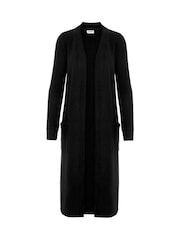 أسود - سترة كارديغان طويلة ناعمة دافئة من Noisy May - صورة 5 من 5