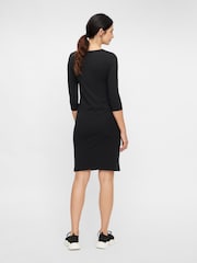 Mamalicious Black Maternity 3/4 Sleeve Dress - Image 2 of 6