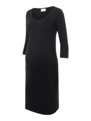 Mamalicious Black Maternity 3/4 Sleeve Dress - Image 5 of 6
