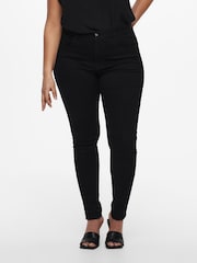 ONLY Curve Black High Waist Skinny Jeans - Image 3 of 7