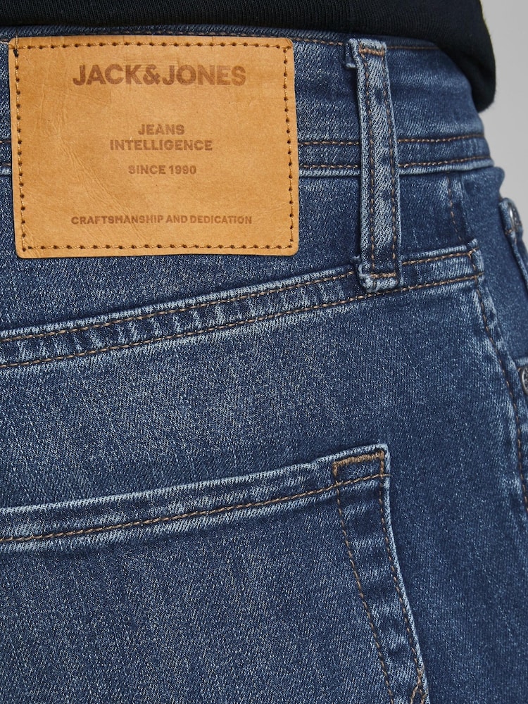 JACK & JONES Washed Blue Glenn Slim Fit Jeans - Image 4 of 4