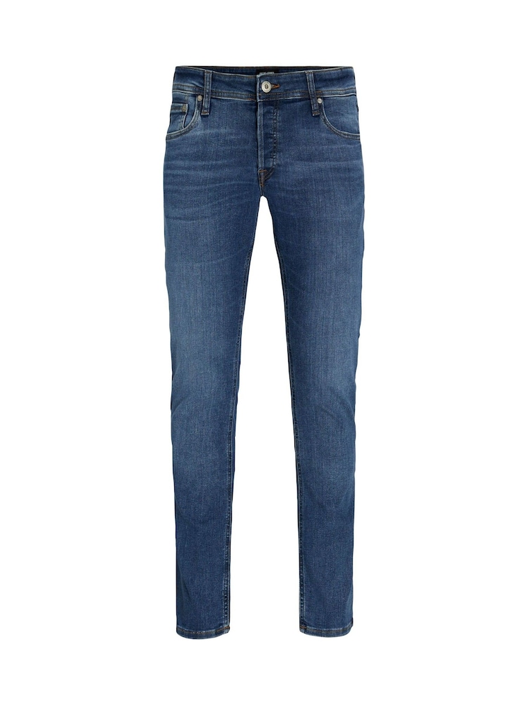 Buy JACK JONES Washed Blue Slim Fit Glenn Jeans from the Next UK
