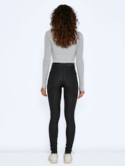 NOISY MAY Black Callie High Waist Coated Skinny Jeans - Image 2 of 6