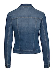 NOISY MAY Navy Blue Fitted Denim Jacket - Image 7 of 7
