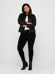 Chaqueta motera de cuero sintético de Only Curve - Imagen 3 de 5