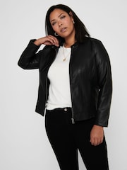 Chaqueta motera de cuero sintético de Only Curve - Imagen 4 de 5