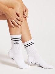 4th Arq White The Pilates Grip Socks - Image 1 of 2