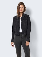 NOISY MAY Black Fitted Denim Jacket - Image 4 of 6