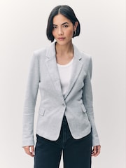 VERO MODA Grey Fitted Blazer - Image 1 of 8