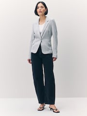 VERO MODA Grey Fitted Blazer - Image 2 of 8